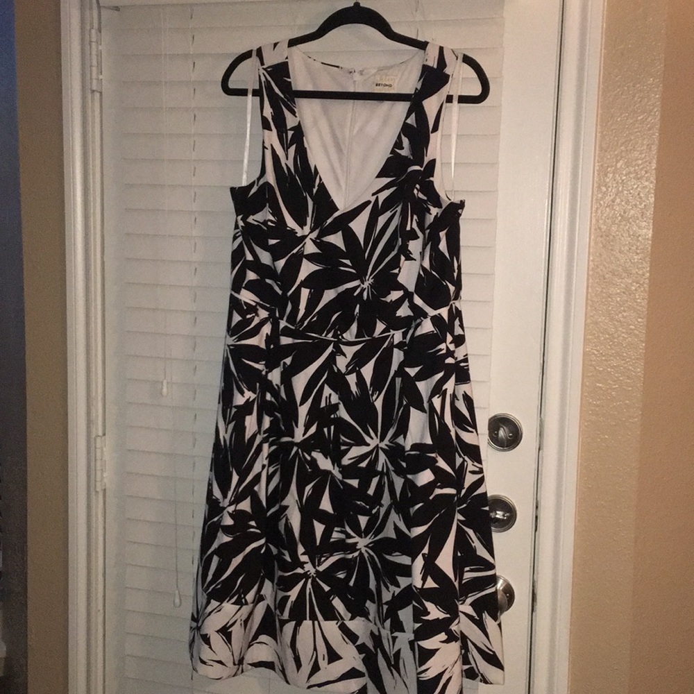 Beautiful black and white dress